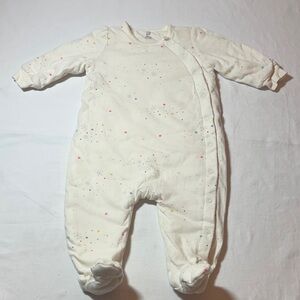 GAP Baby - Cream Insulated Footie Sleeper with snap closures